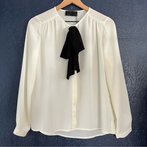 Blaque Label Neck Tie Long-sleeve Blouse